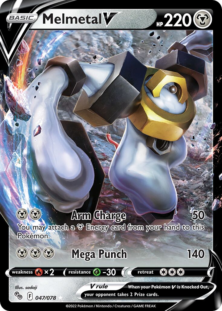 Melmetal V 047/88 — Pokémon GO (English Pokémon TCG card)