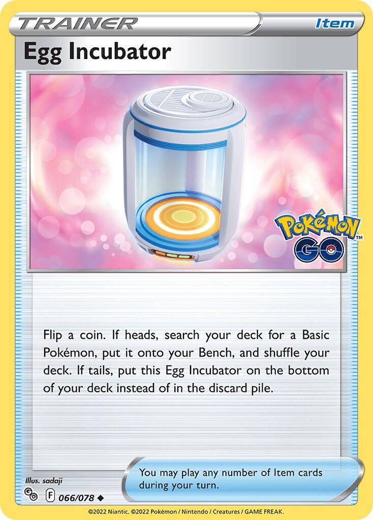 Egg Incubator 066/88 — Pokémon GO (English Pokémon TCG card)