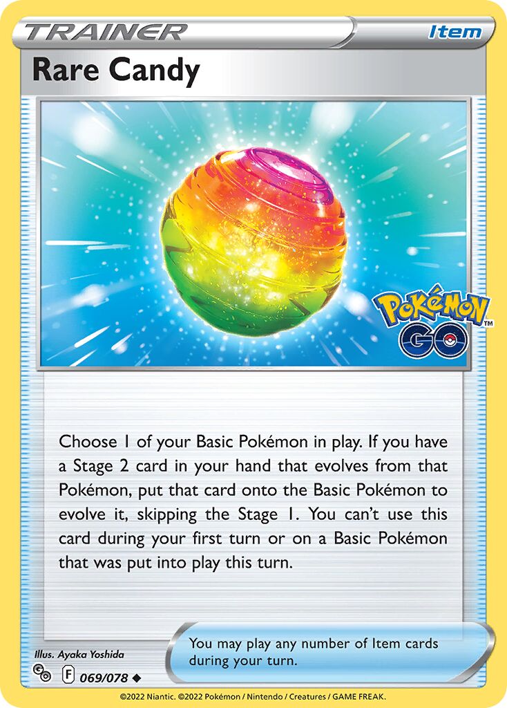 Rare Candy 069/88 — Pokémon GO (English Pokémon TCG card)