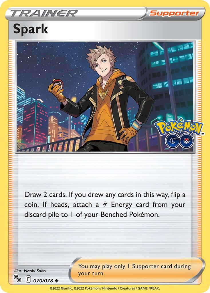 Spark 070/88 — Pokémon GO (English Pokémon TCG card)