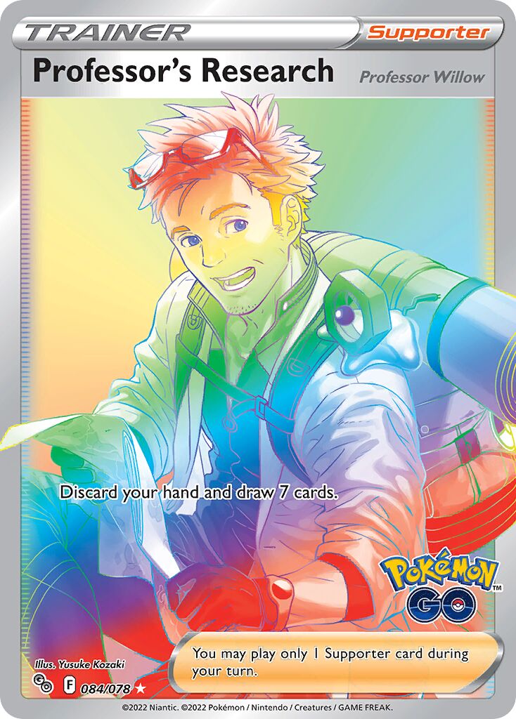 Professor's Research 084/88 — Pokémon GO (English Pokémon TCG card)