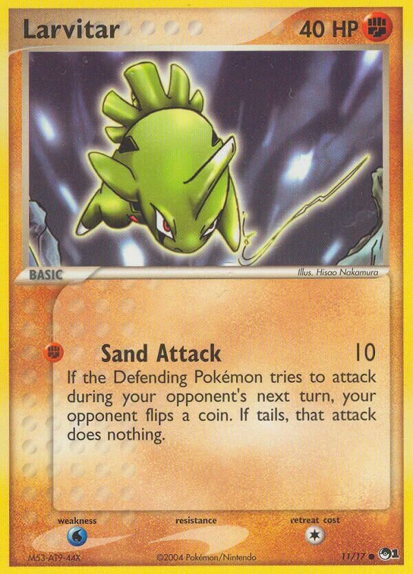 Larvitar 011/17 — POP Series 1 (English Pokémon TCG card)