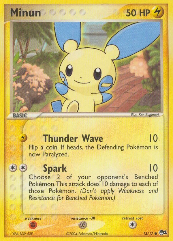 Minun 012/17 — POP Series 1 (English Pokémon TCG card)