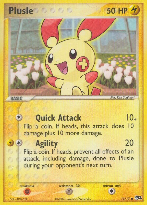 Plusle 013/17 — POP Series 1 (English Pokémon TCG card)