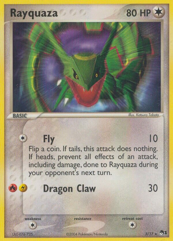 Rayquaza 003/17 — POP Series 1 (English Pokémon TCG card)