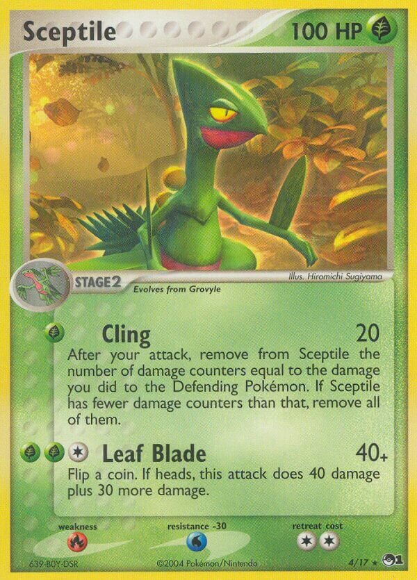 Sceptile 004/17 — POP Series 1 (English Pokémon TCG card)