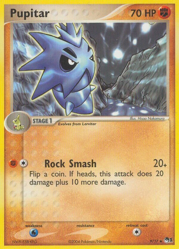 Pupitar 009/17 — POP Series 1 (English Pokémon TCG card)