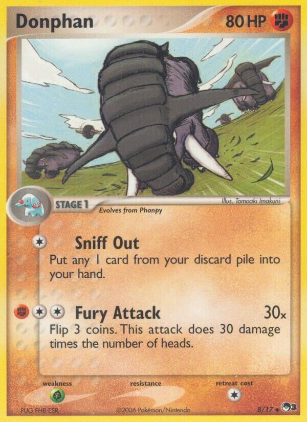 Donphan 008/17 — POP Series 3 (English Pokémon TCG card)