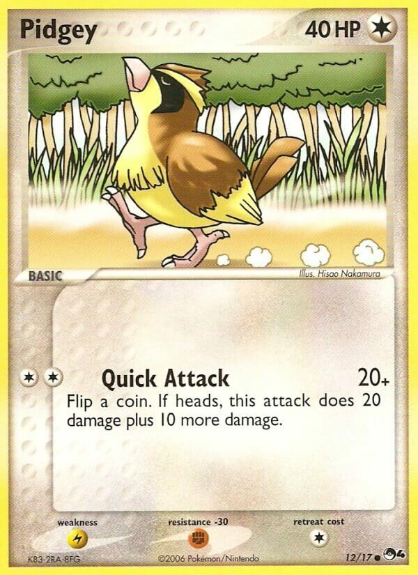 Pidgey 012/17 — POP Series 4 (English Pokémon TCG card)