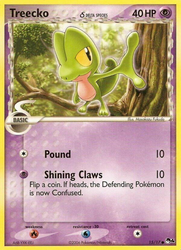 Treecko 015/17 — POP Series 4 (English Pokémon TCG card)