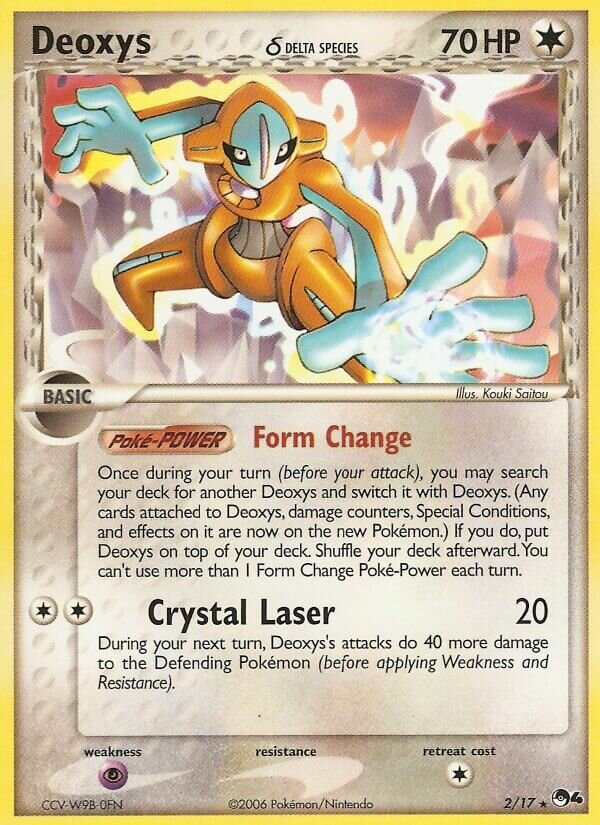 Deoxys 002/17 — POP Series 4 (English Pokémon TCG card)
