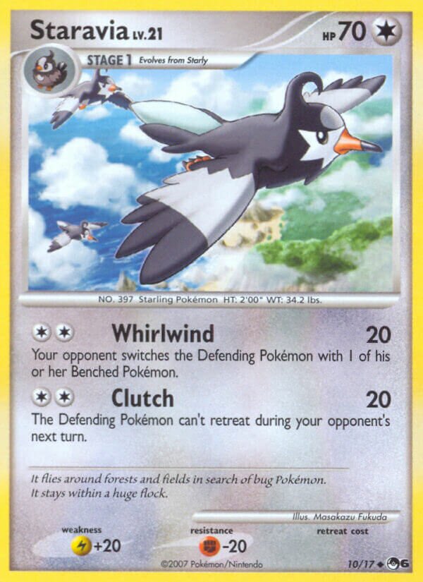 Staravia 010/15 — POP Series 6 (English Pokémon TCG card)