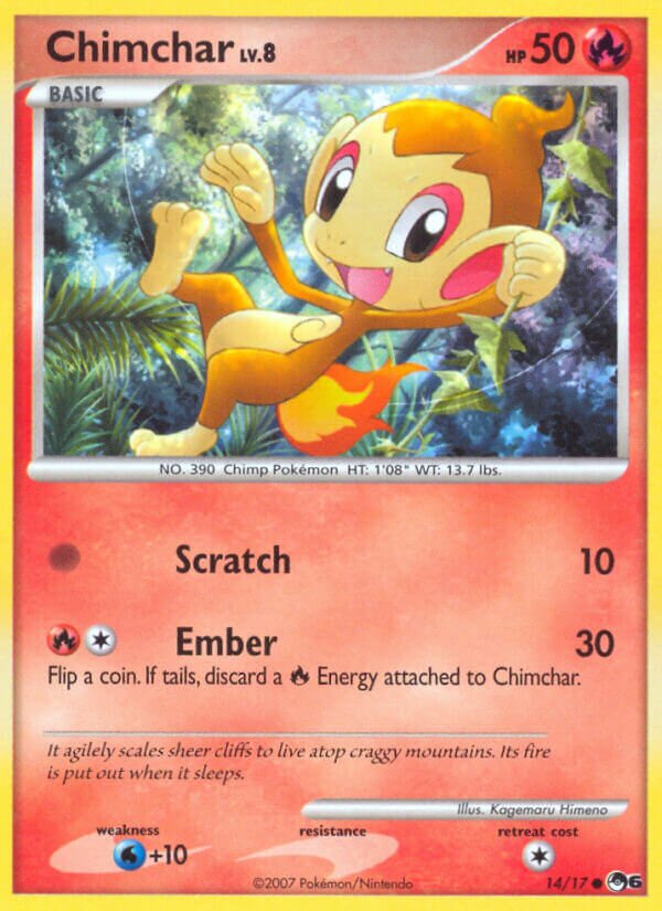Chimchar 014/15 — POP Series 6 (English Pokémon TCG card)