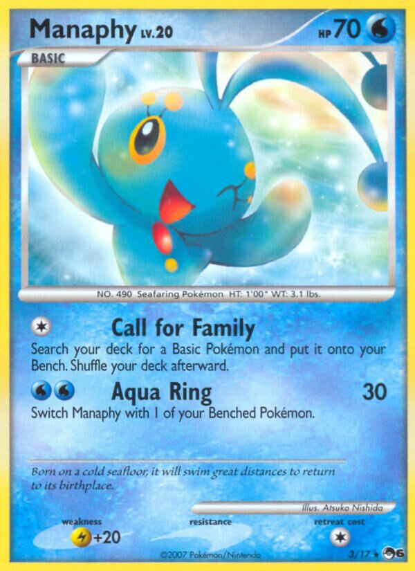 Manaphy 003/15 — POP Series 6 (English Pokémon TCG card)