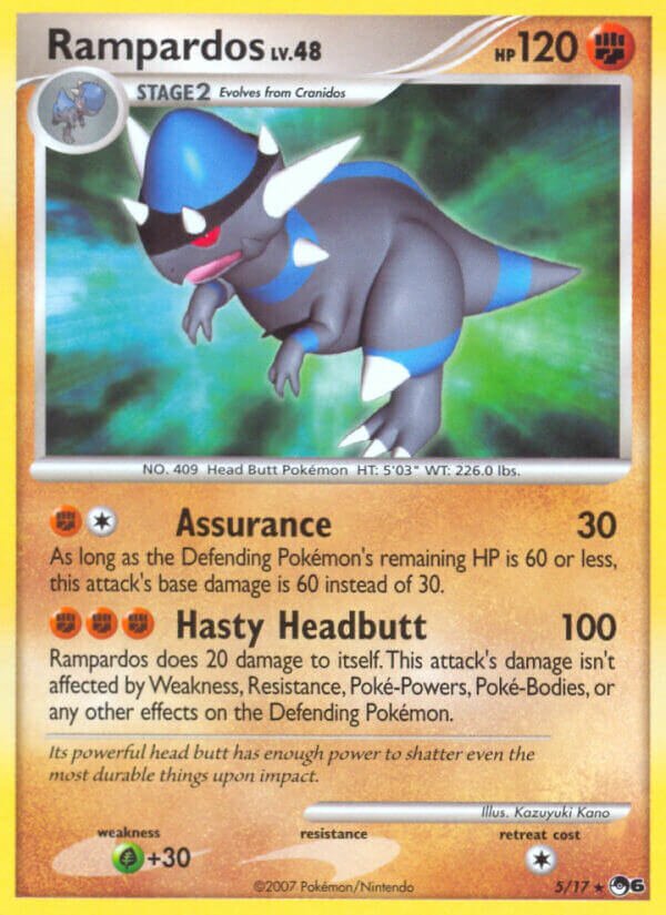 Rampardos 005/15 — POP Series 6 (English Pokémon TCG card)
