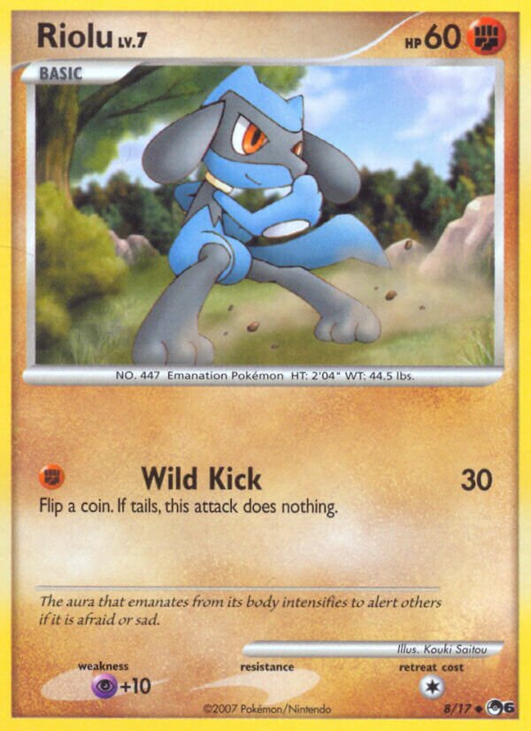 Riolu 008/15 — POP Series 6 (English Pokémon TCG card)