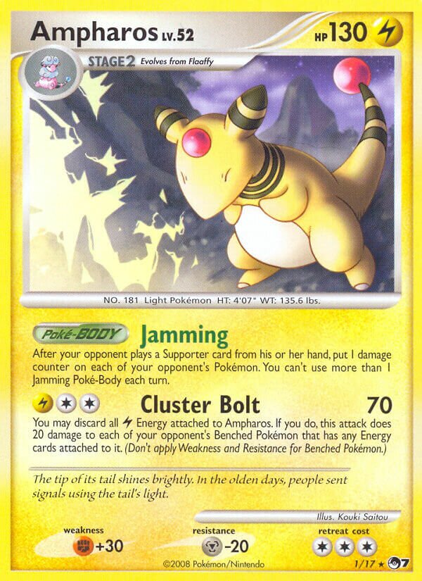 Ampharos 001/17 — POP Series 7 (English Pokémon TCG card)