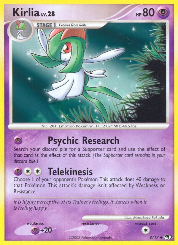 Kirlia 008/17 — POP Series 7 (English Pokémon TCG card)