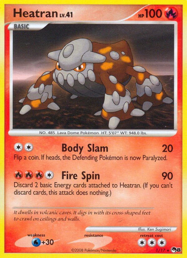Heatran 001/17 — POP Series 8 (English Pokémon TCG card)