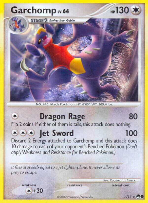 Garchomp 001/17 — POP Series 9 (English Pokémon TCG card)