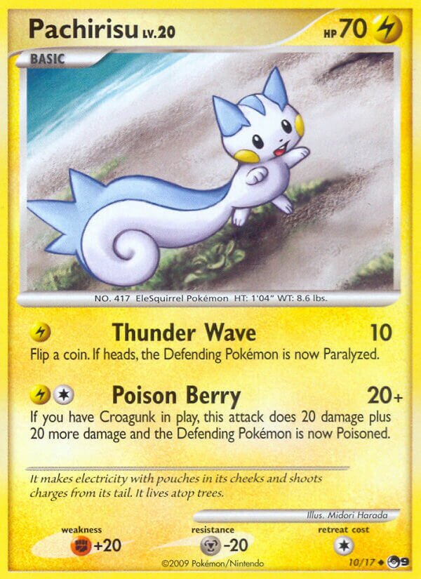 Pachirisu 010/17 — POP Series 9 (English Pokémon TCG card)