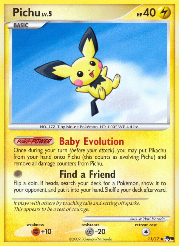 Pichu 011/17 — POP Series 9 (English Pokémon TCG card)