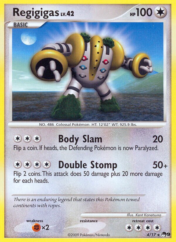 Regigigas 004/17 — POP Series 9 (English Pokémon TCG card)