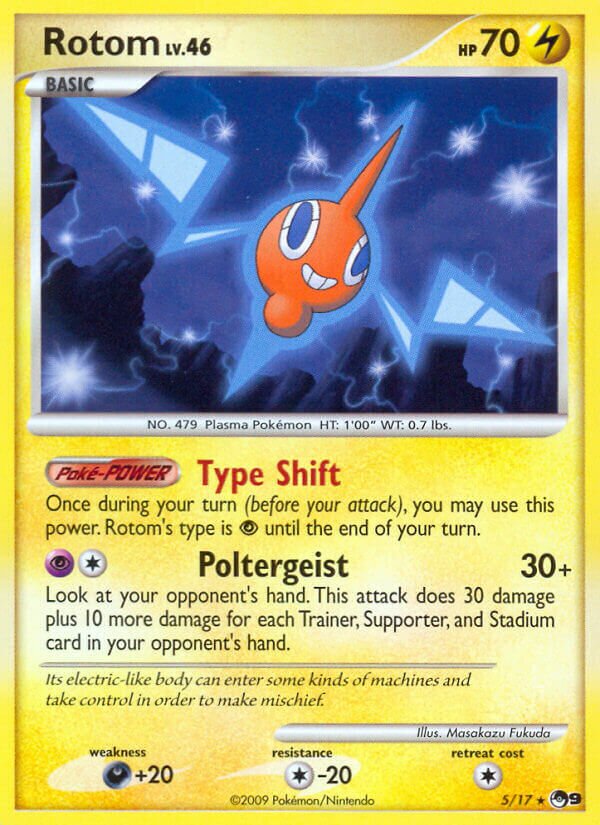 Rotom 005/17 — POP Series 9 (English Pokémon TCG card)