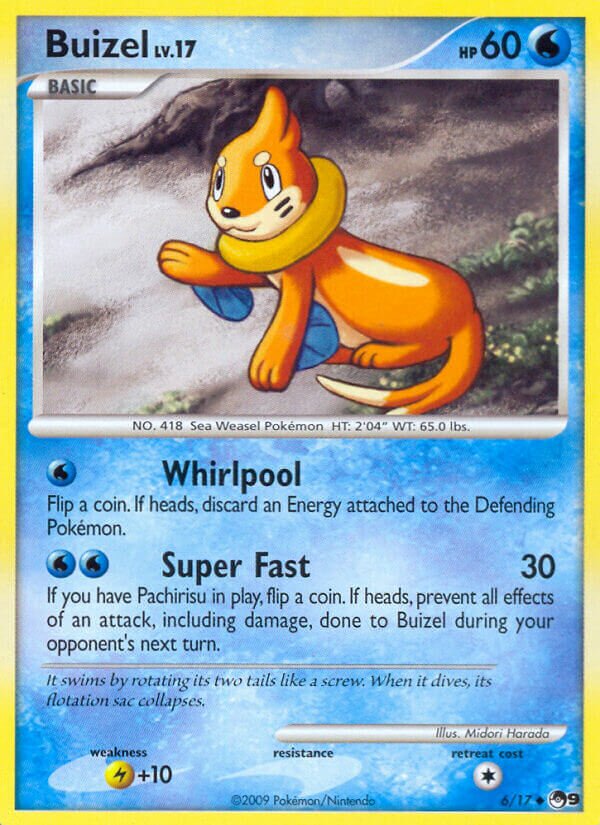 Buizel 006/17 — POP Series 9 (English Pokémon TCG card)