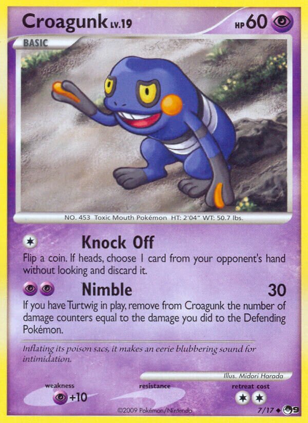 Croagunk 007/17 — POP Series 9 (English Pokémon TCG card)