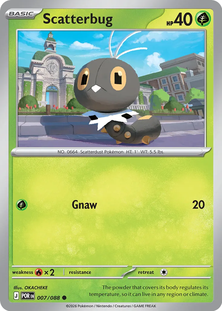 Scatterbug 007/124 — Perfect Order (English Pokémon TCG card)
