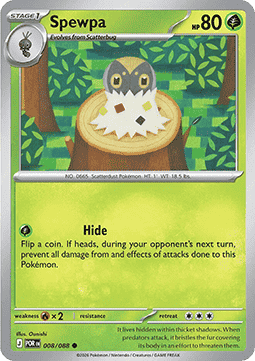 Spewpa 008/088 — Perfect Order (English Pokémon TCG card)