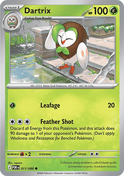 Dartrix 011/088 — Perfect Order (English Pokémon TCG card)