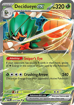 Decidueye ex 012/088 — Perfect Order (English Pokémon TCG card)