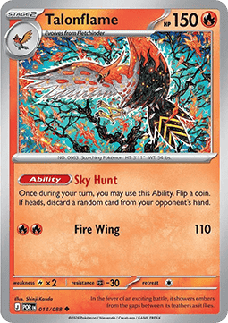 Talonflame 014/088 — Perfect Order (English Pokémon TCG card)