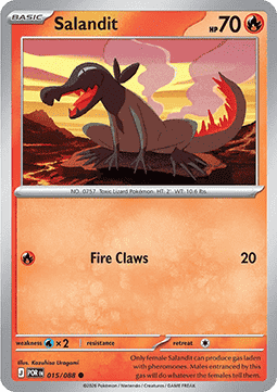 Salandit 015/088 — Perfect Order (English Pokémon TCG card)