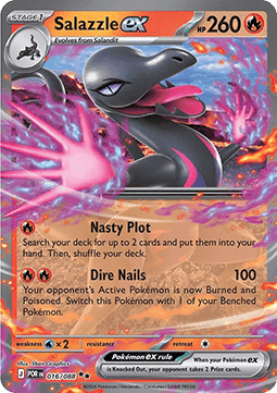 Salazzle ex 016/088 — Perfect Order (English Pokémon TCG card)