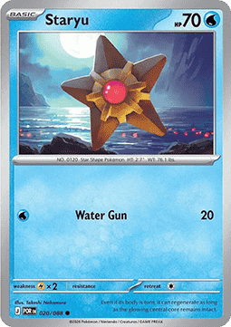 Staryu 020/088 — Perfect Order (English Pokémon TCG card)