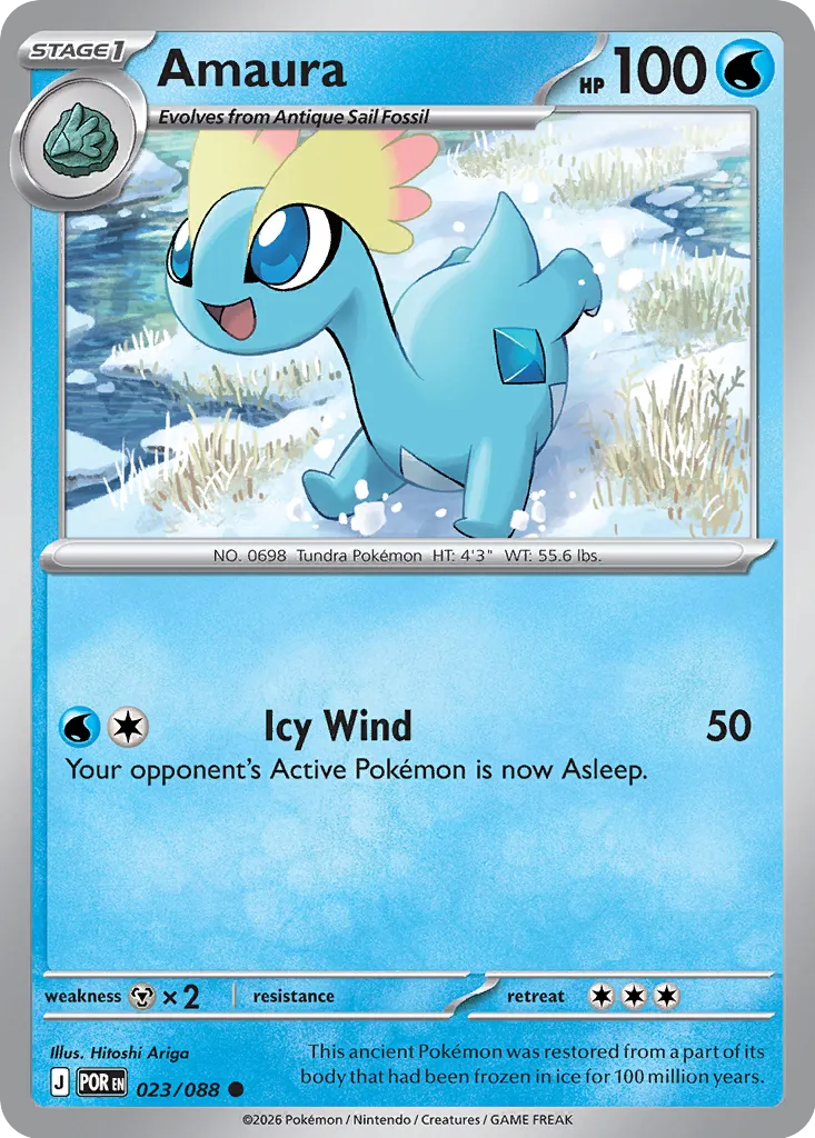 Amaura 023/124 — Perfect Order (English Pokémon TCG card)
