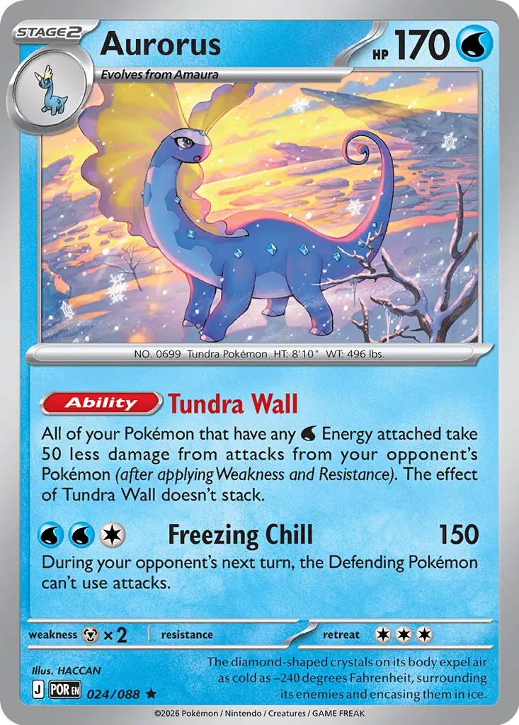 Aurorus 024/124 — Perfect Order (English Pokémon TCG card)
