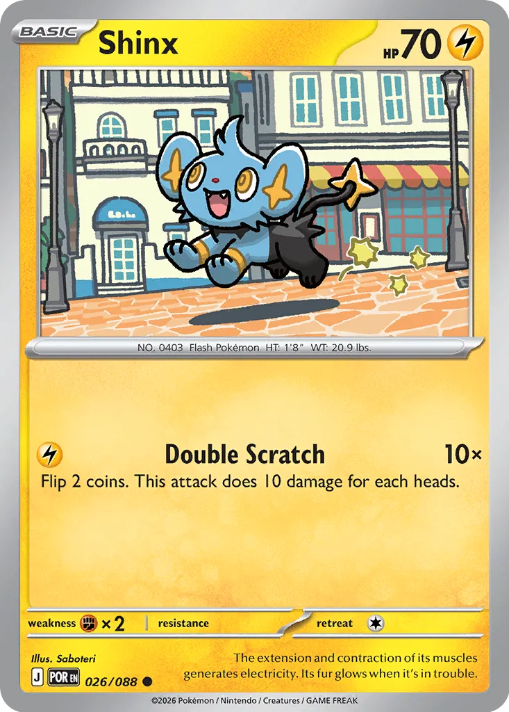 Shinx 026/124 — Perfect Order (English Pokémon TCG card)