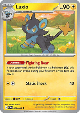 Luxio 027/088 — Perfect Order (English Pokémon TCG card)