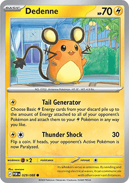 Dedenne 029/088 — Perfect Order (English Pokémon TCG card)