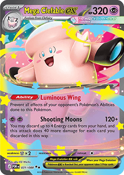 Mega Clefable ex 031/088 — Perfect Order (English Pokémon TCG card)