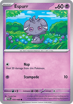 Espurr 033/088 — Perfect Order (English Pokémon TCG card)