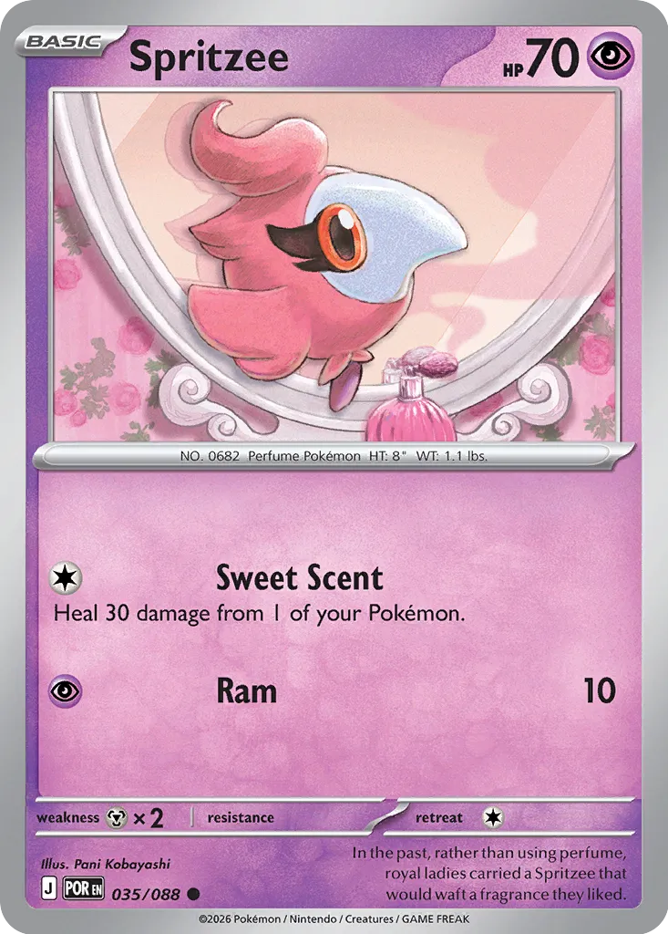 Spritzee 035/124 — Perfect Order (English Pokémon TCG card)