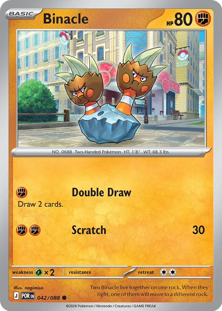 Binacle 042/124 — Perfect Order (English Pokémon TCG card)