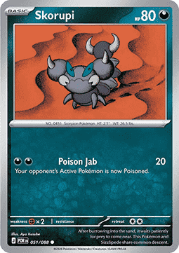 Skorupi 051/088 — Perfect Order (English Pokémon TCG card)