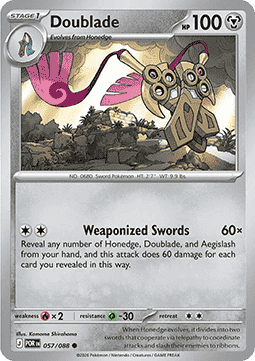 Doublade 057/088 — Perfect Order (English Pokémon TCG card)