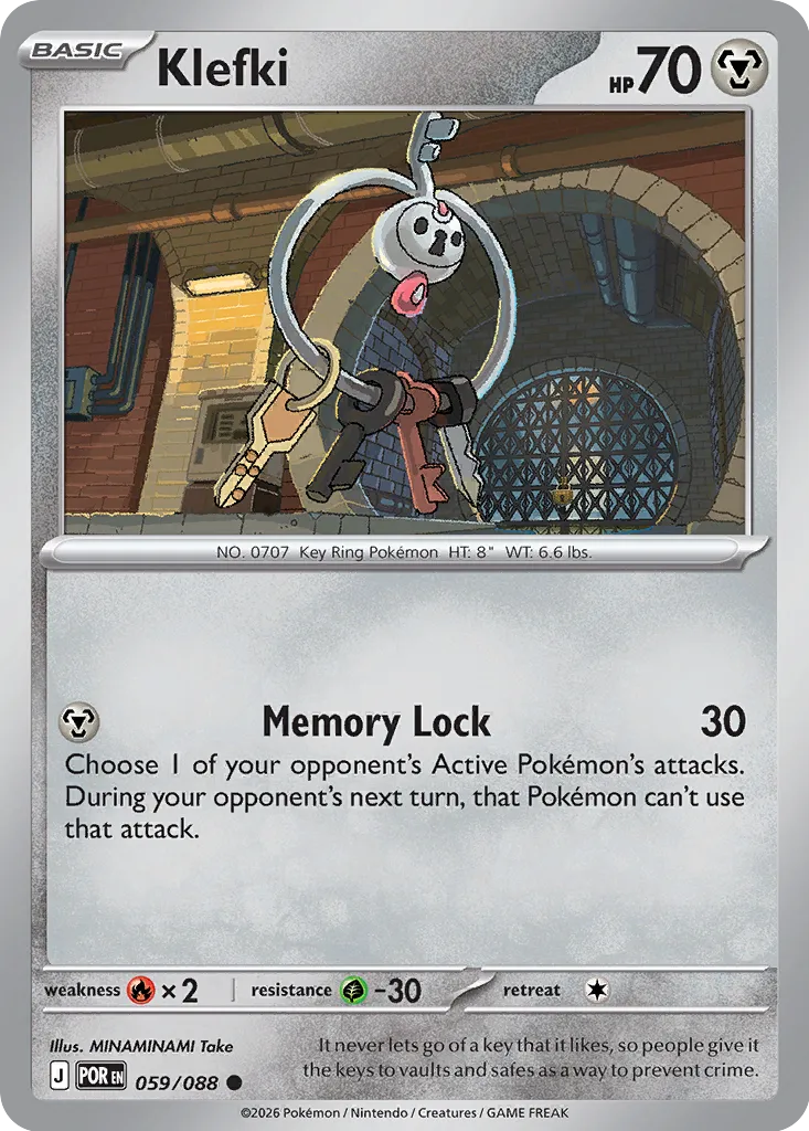 Klefki 059/124 — Perfect Order (English Pokémon TCG card)